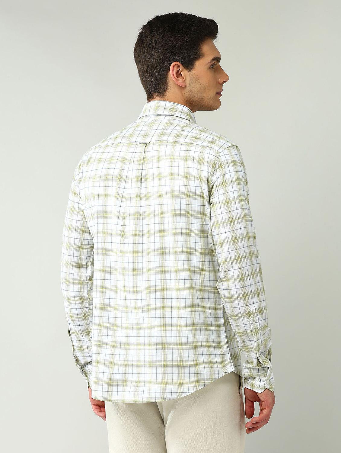 men checkered long sleeve regular fit casual shirt - 21943370 - Standard Image - 3