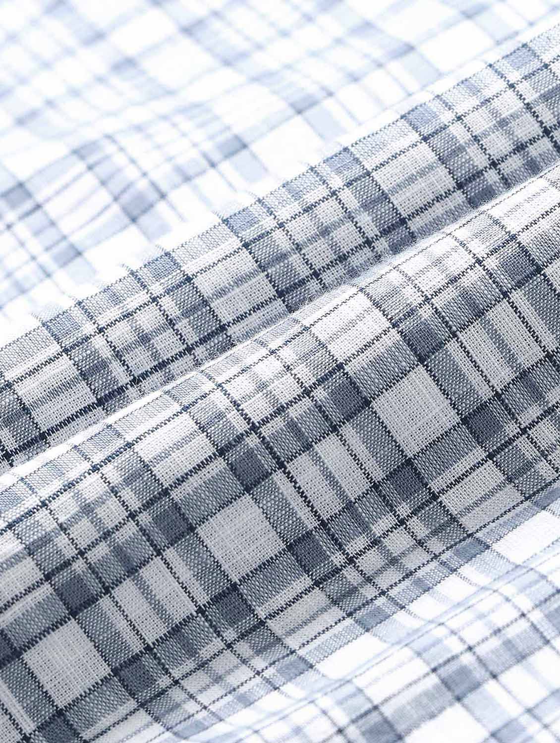 men checkered short sleeve regular fit casual shirt - 21943373 - Standard Image - 3