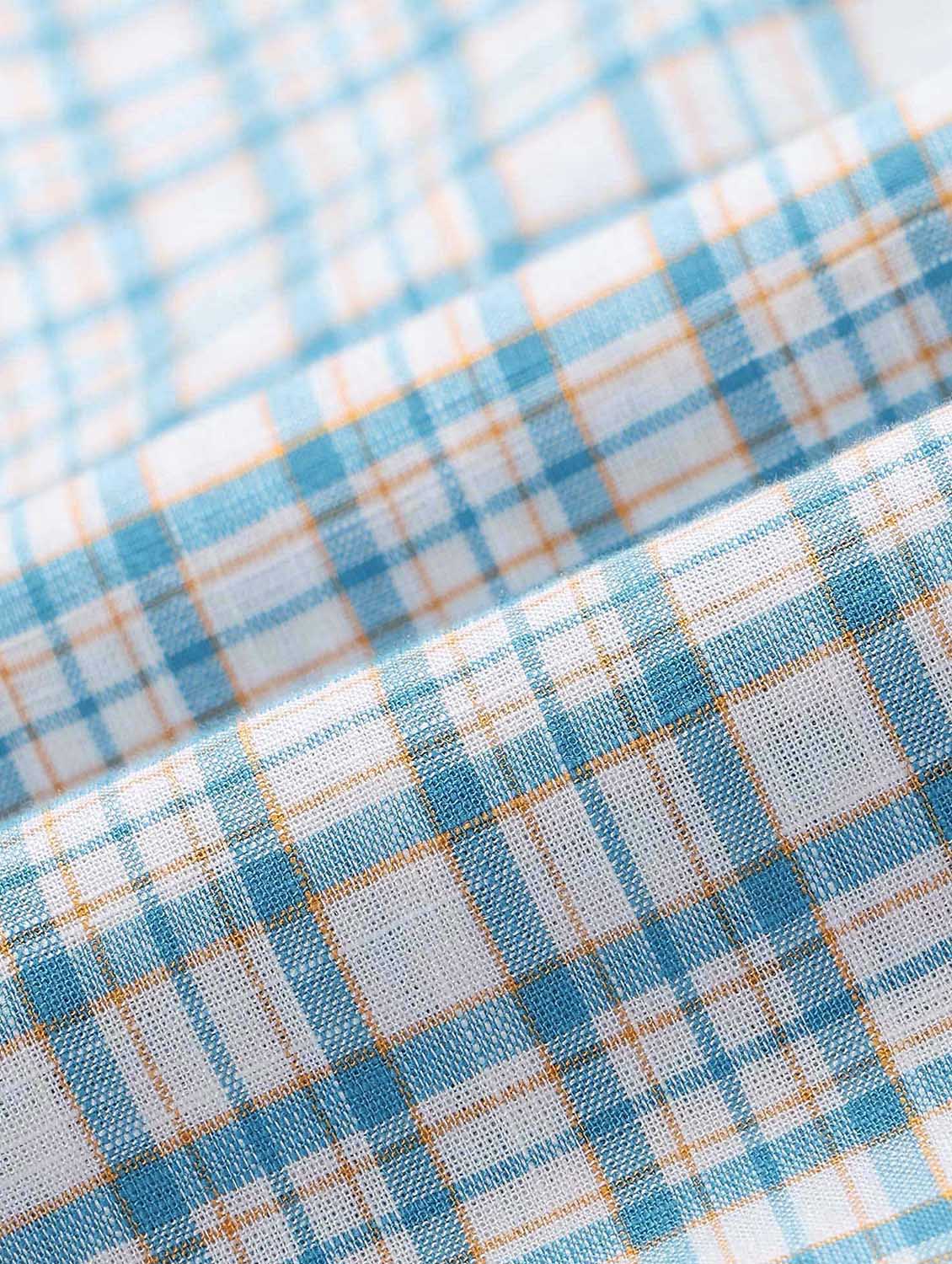 men checkered short sleeve regular fit casual shirt - 21943374 - Standard Image - 3