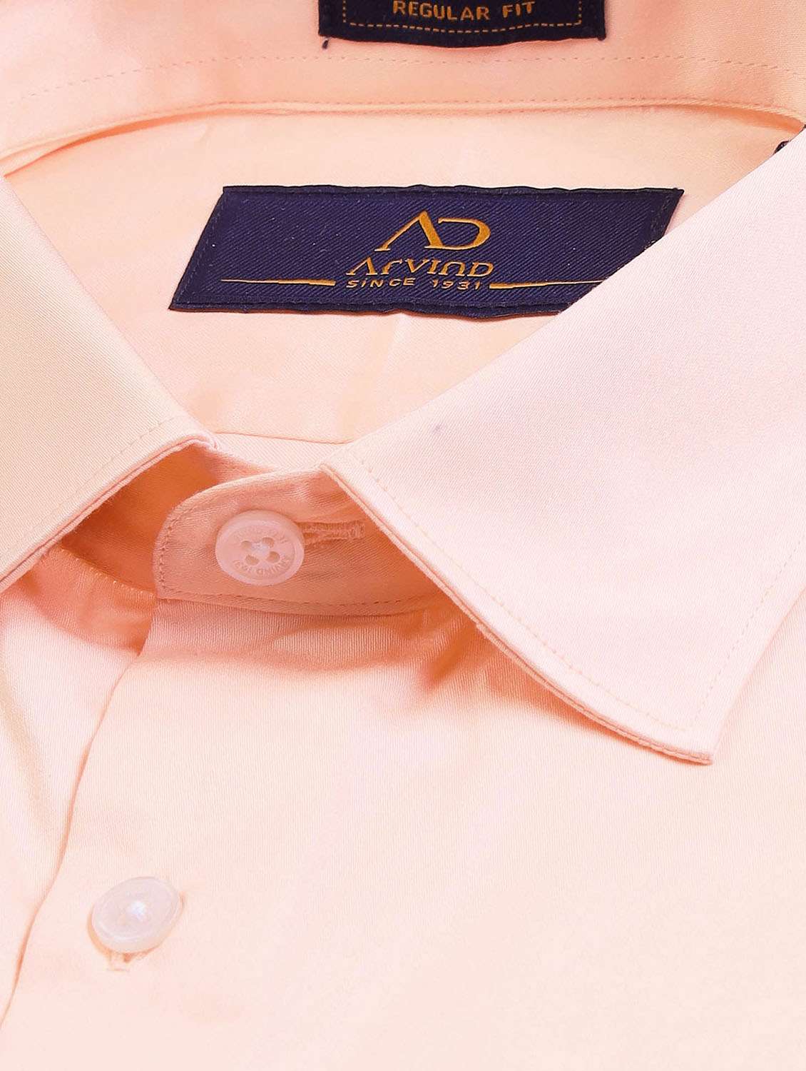 men solid long sleeve regular fit formal shirt - 21943388 - Standard Image - 3