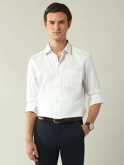 men printed long sleeve regular fit formal shirt - 21943391 - Standard Image - 0
