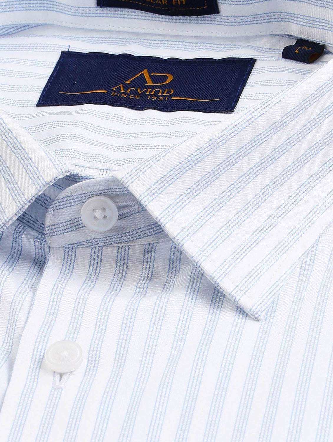 men striped long sleeve regular fit formal shirt - 21943397 -  Standard Image - 3