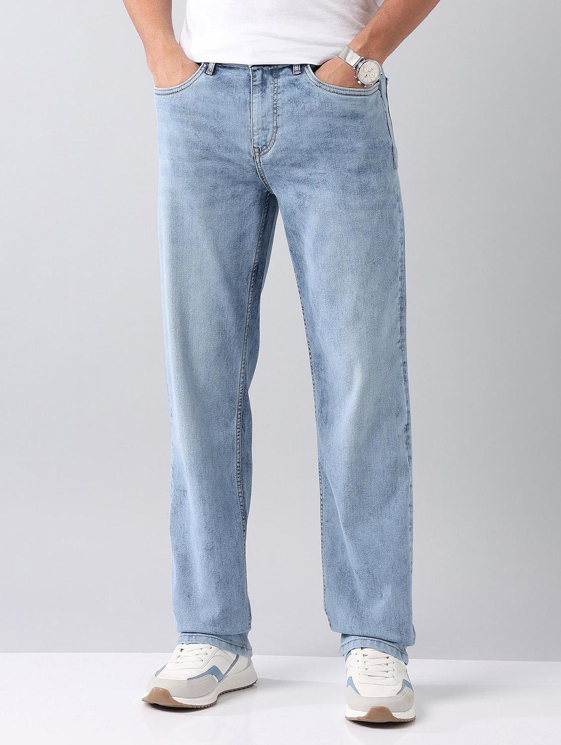 men washed mid rise full length jeans - 21943419 - Zoom Image - 0