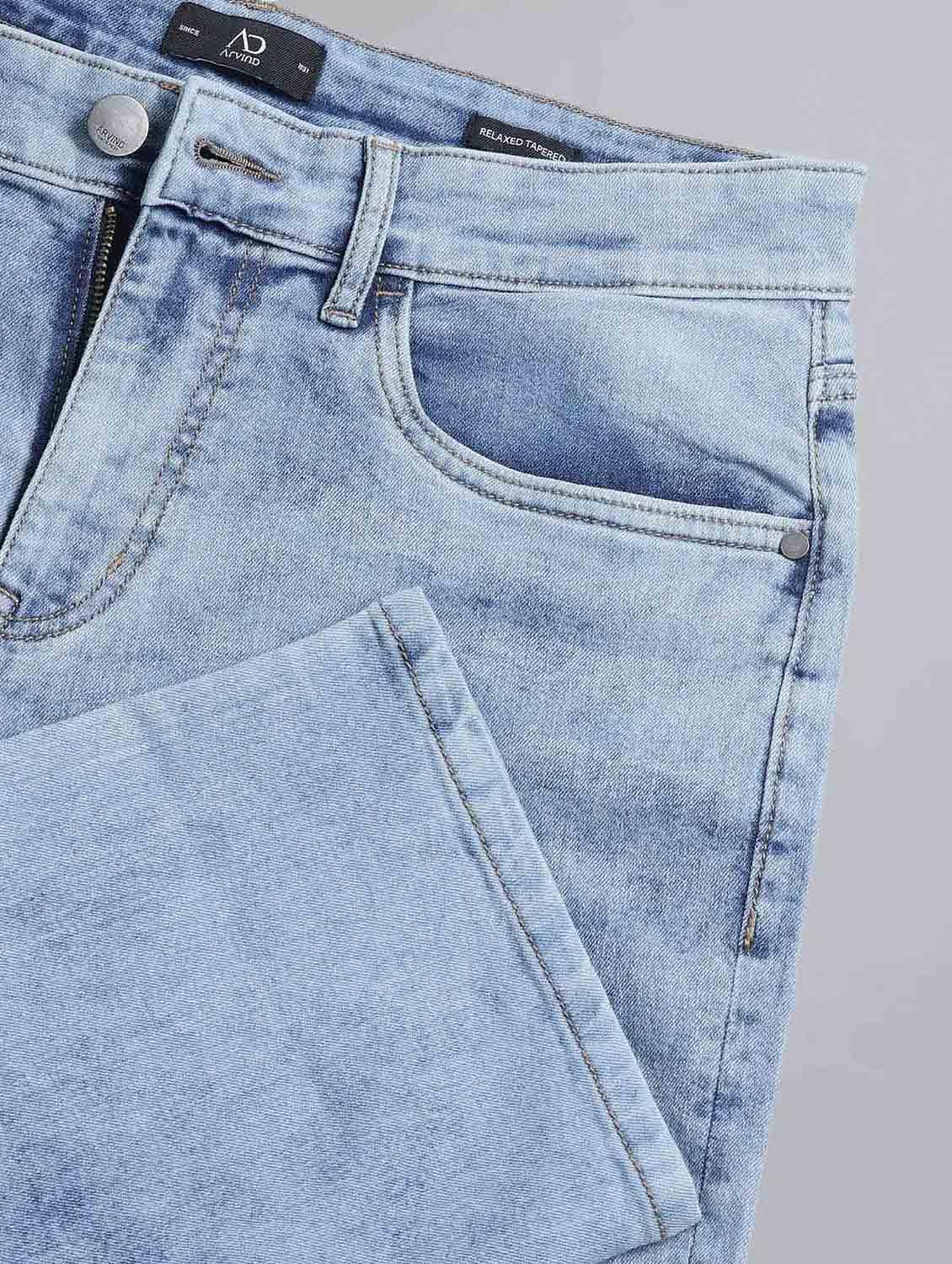 men washed mid rise full length jeans - 21943419 - Standard Image - 3