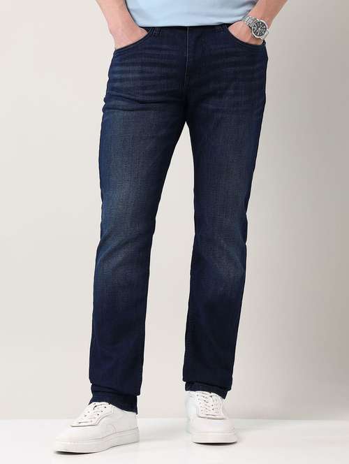 men washed mid rise full length jeans - 21943421 -  Standard Image - 0