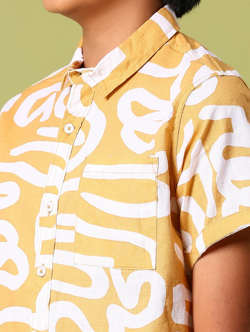 boys printed short sleeve casual shirt - 21943508 - Standard Image - 3