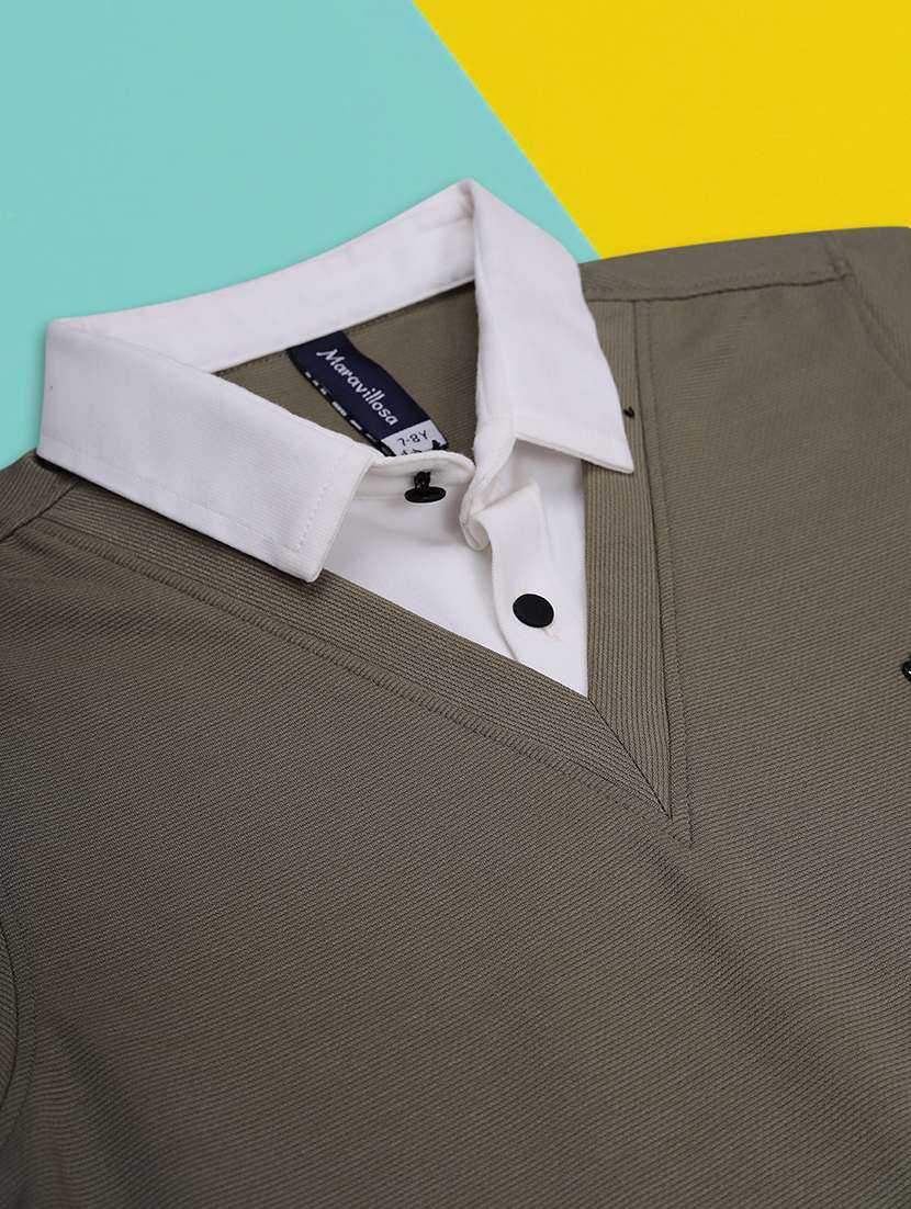 boys solid short sleeve regular fit polo t-shirt - 21943521 -  Standard Image - 3