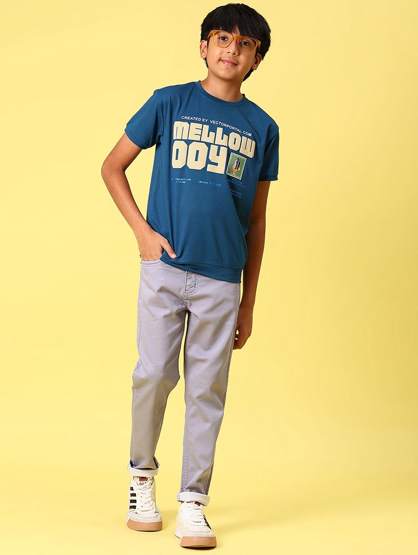 boys front & back printed round neck t-shirt - 21943528 - Standard Image - 5