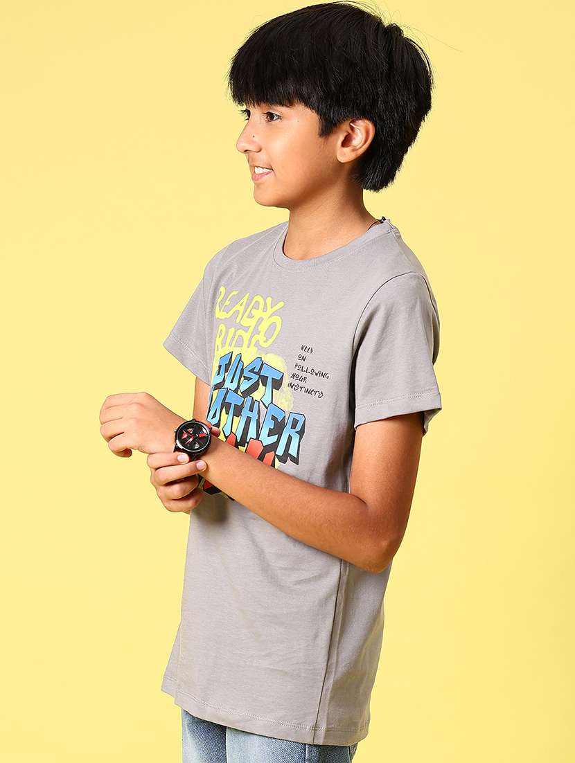 boys printed short sleeve regular fit t-shirt - 21943543 -  Standard Image - 3