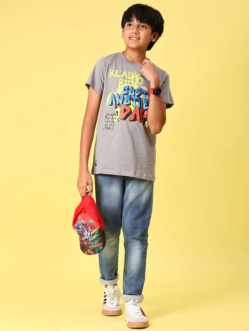 boys printed short sleeve regular fit t-shirt - 21943543 -  Standard Image - 5