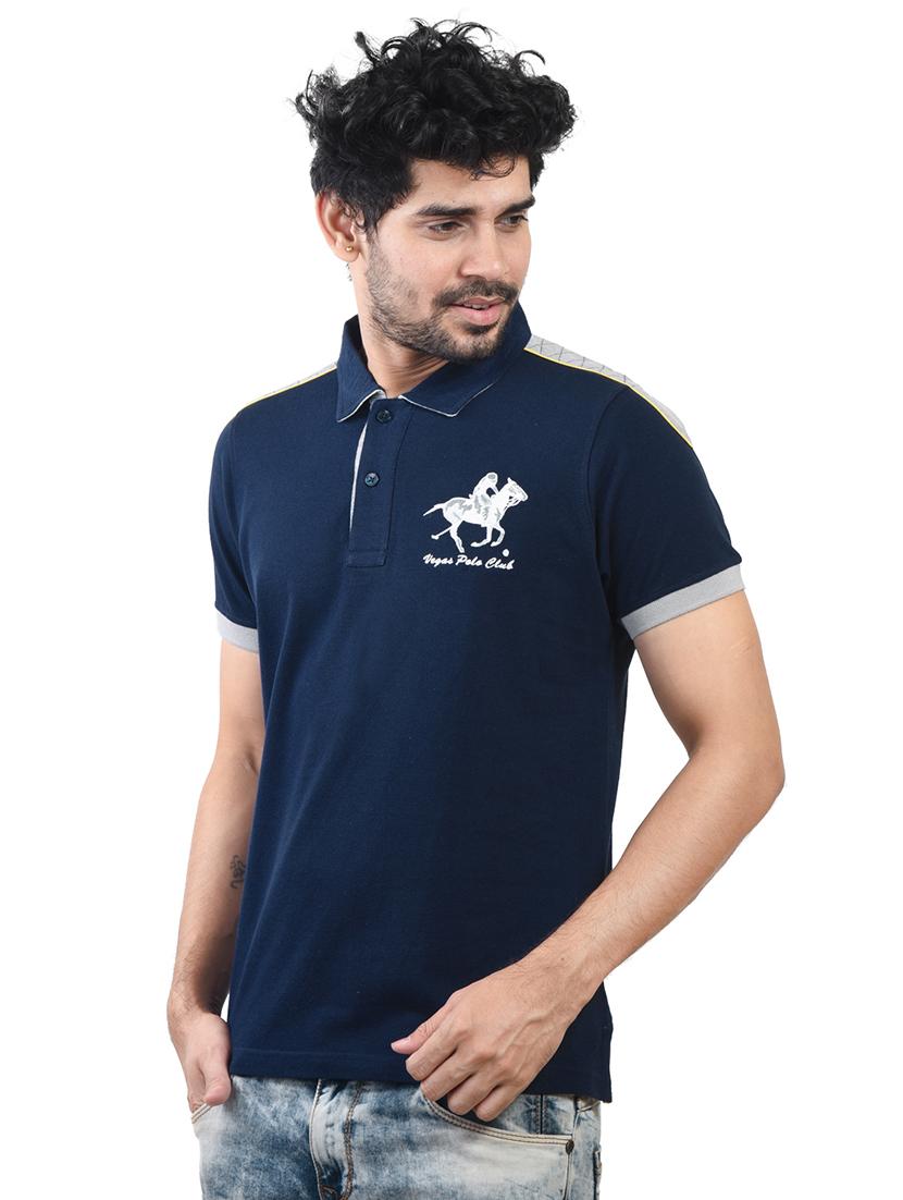 men solid short sleeve regular fit polo t-shirt - 21943561 - Zoom Image - 0