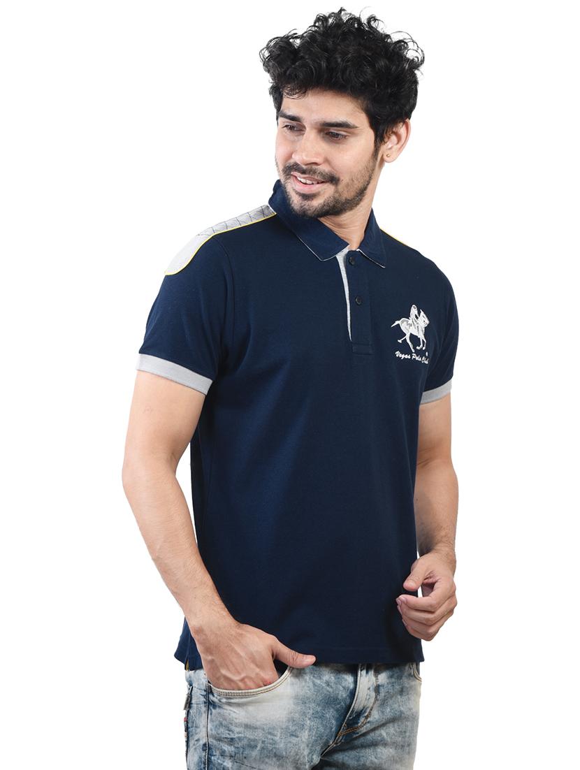 men solid short sleeve regular fit polo t-shirt - 21943561 - Standard Image - 3