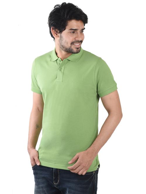 men solid short sleeve regular fit polo t-shirt - 21943570 -  Standard Image - 0