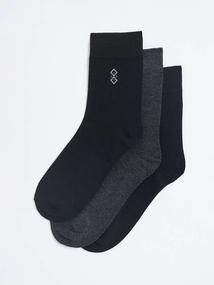 men pack of 3 above ankle length socks