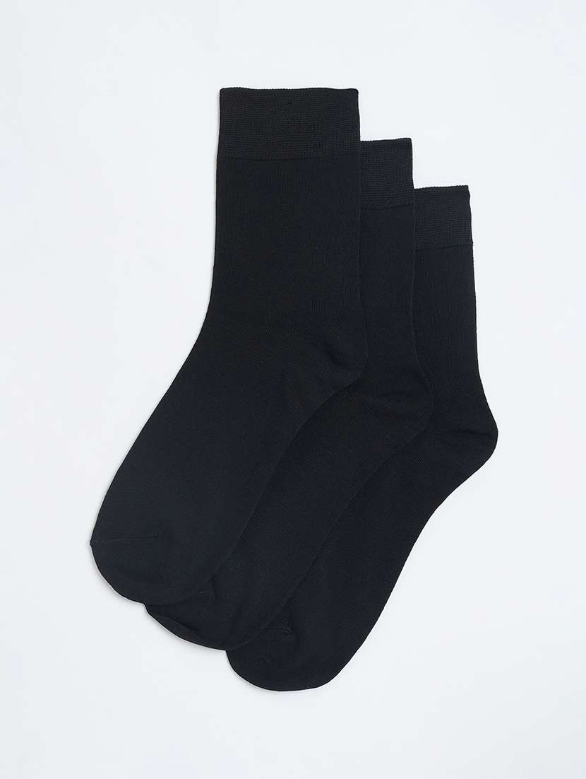 men pack of 3 above ankle length socks