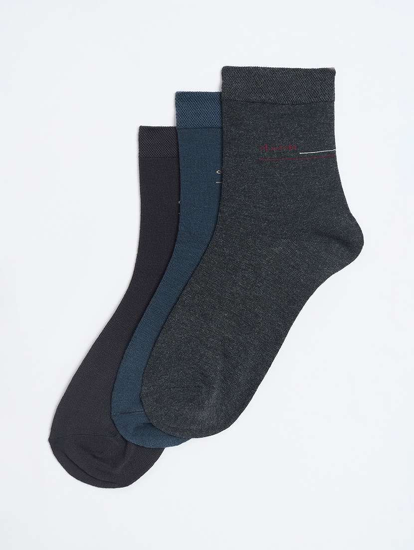 men pack of 3 above ankle length socks