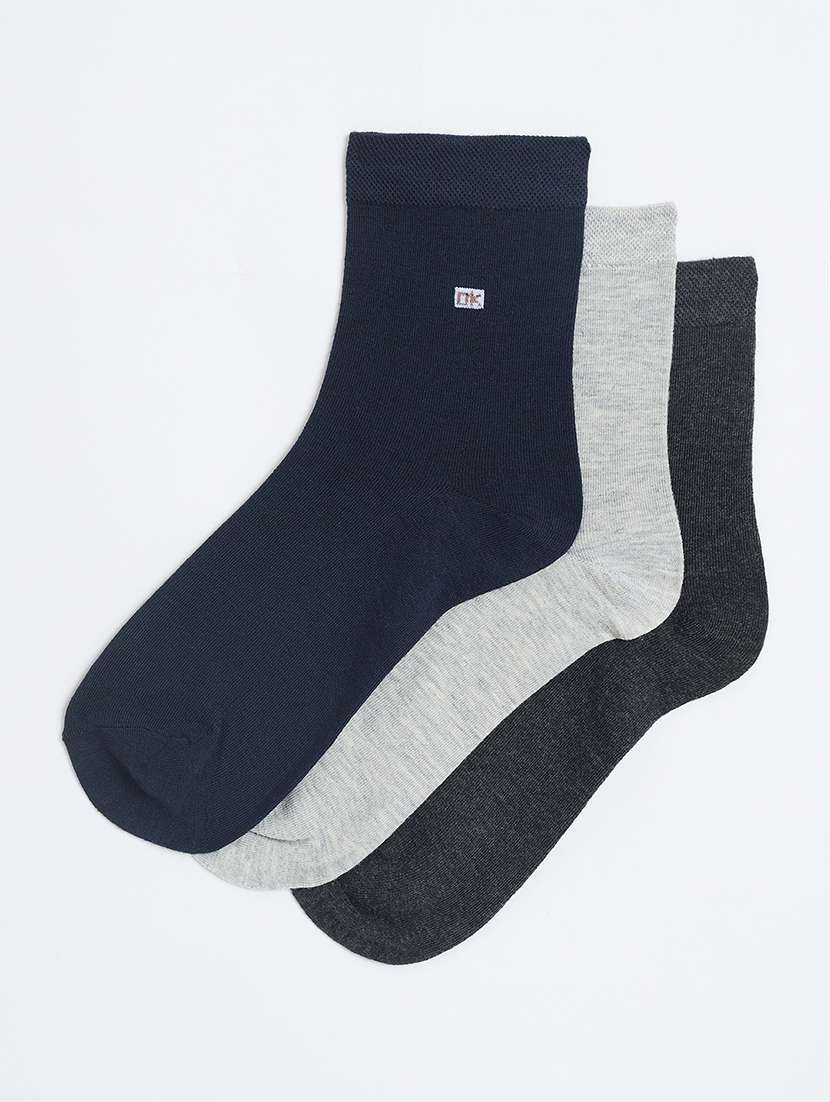 men pack of 3 above ankle length socks