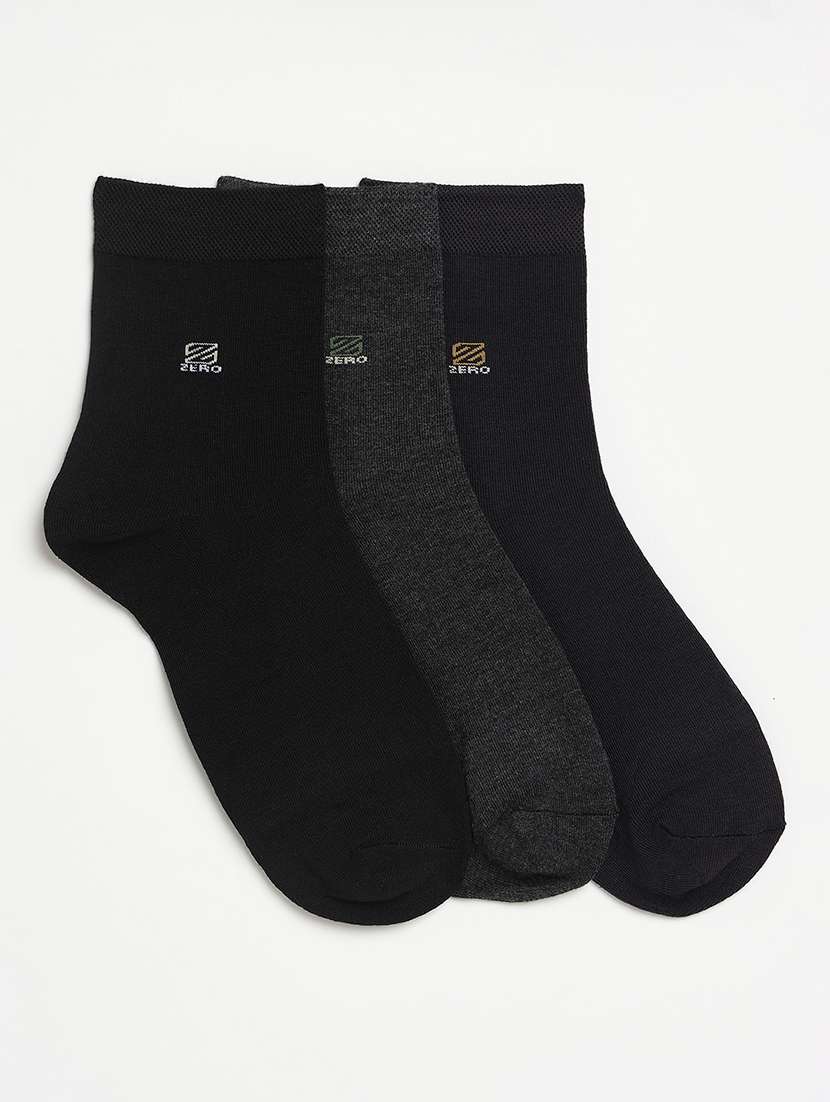 men pack of 3 above ankle length socks
