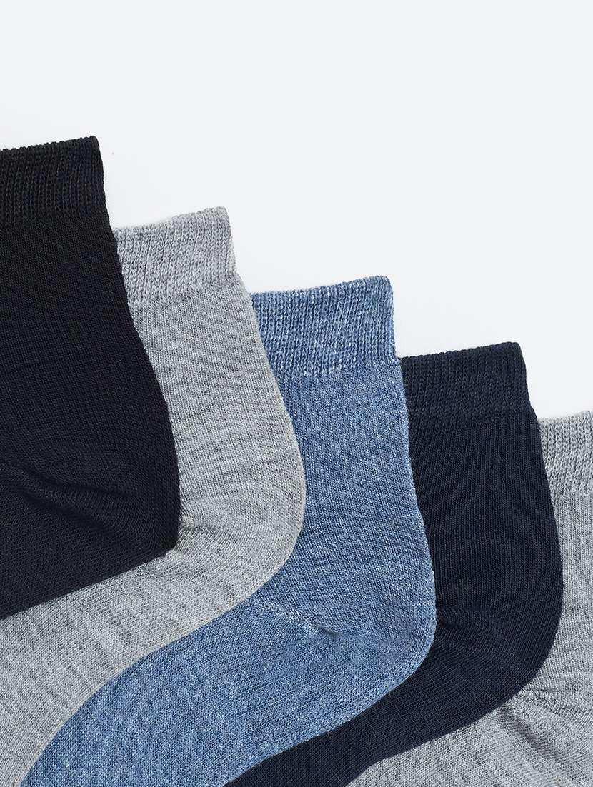 men pack of 5 ankle length length socks - 21943591 -  Standard Image - 5