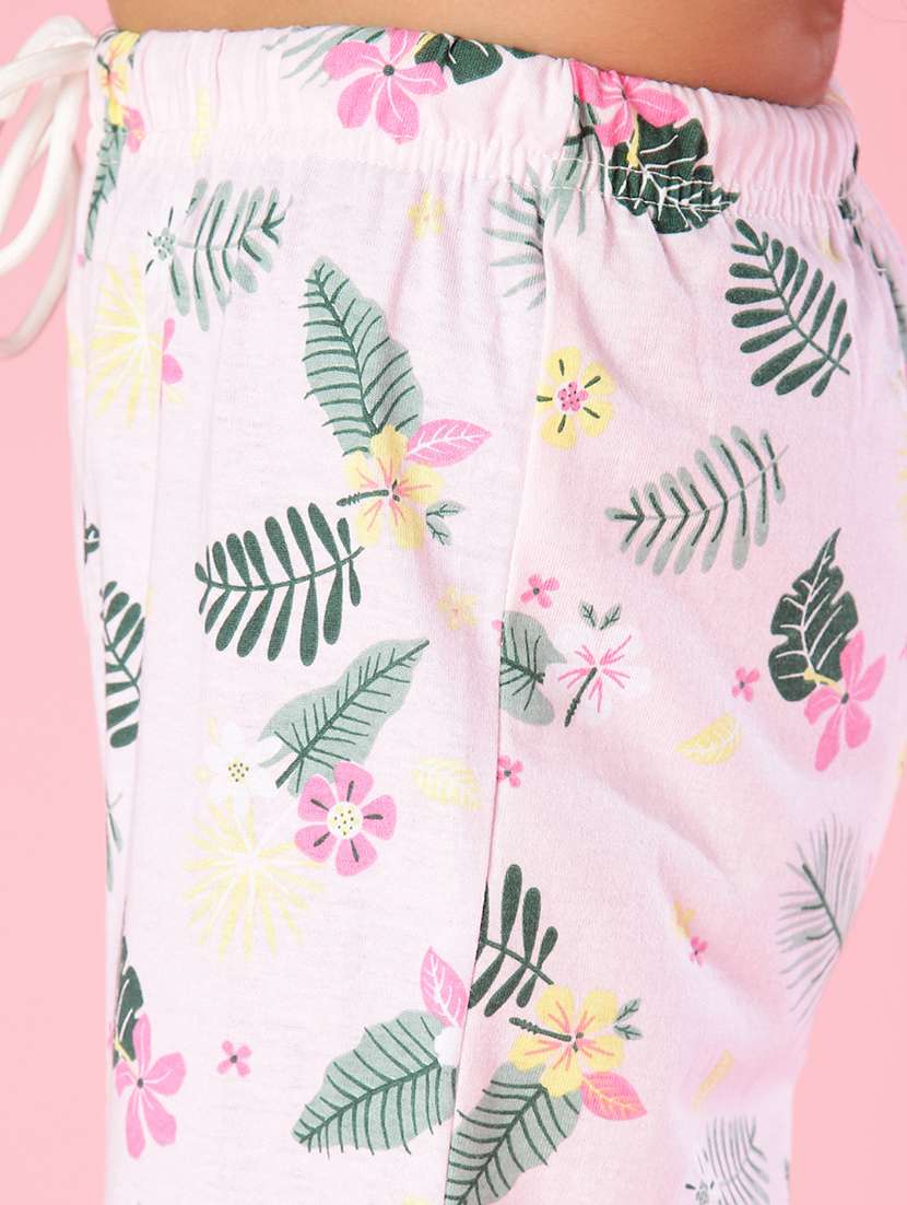 girls printed mid rise pyjama - 21943670 -  Standard Image - 5