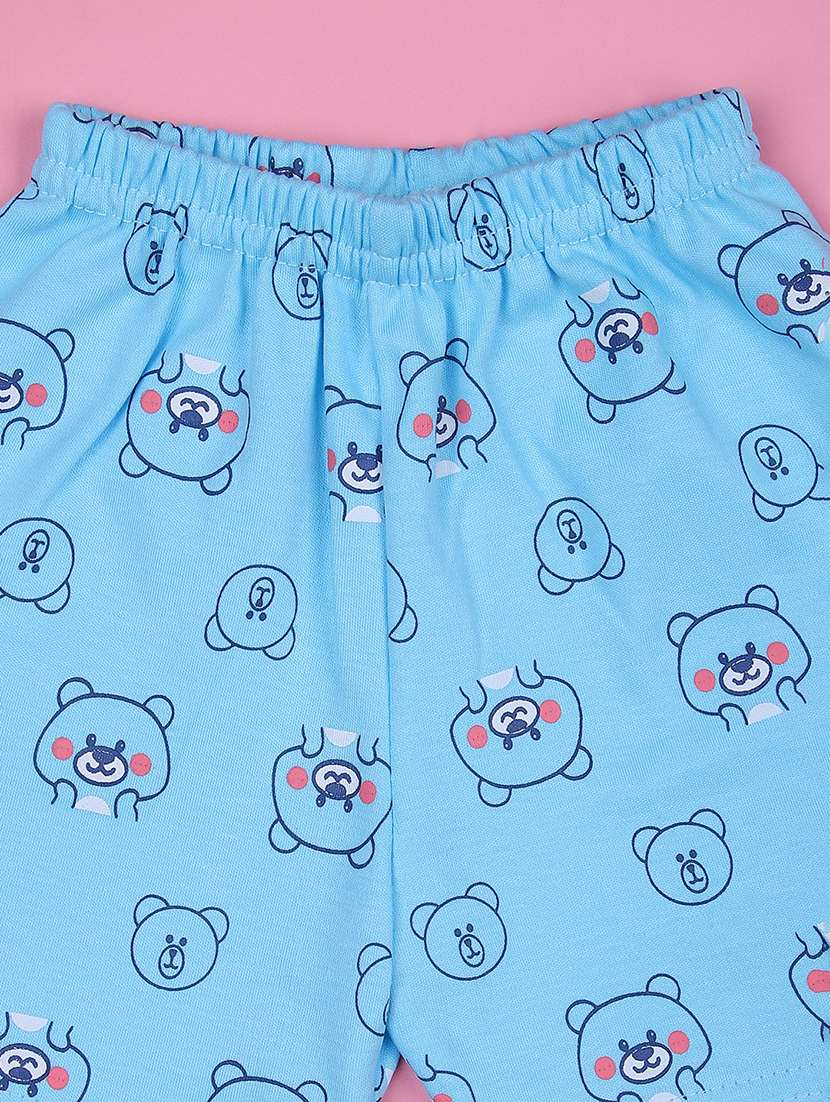 boys printed t-shirt & shorts twin set - 21943690 - Standard Image - 3
