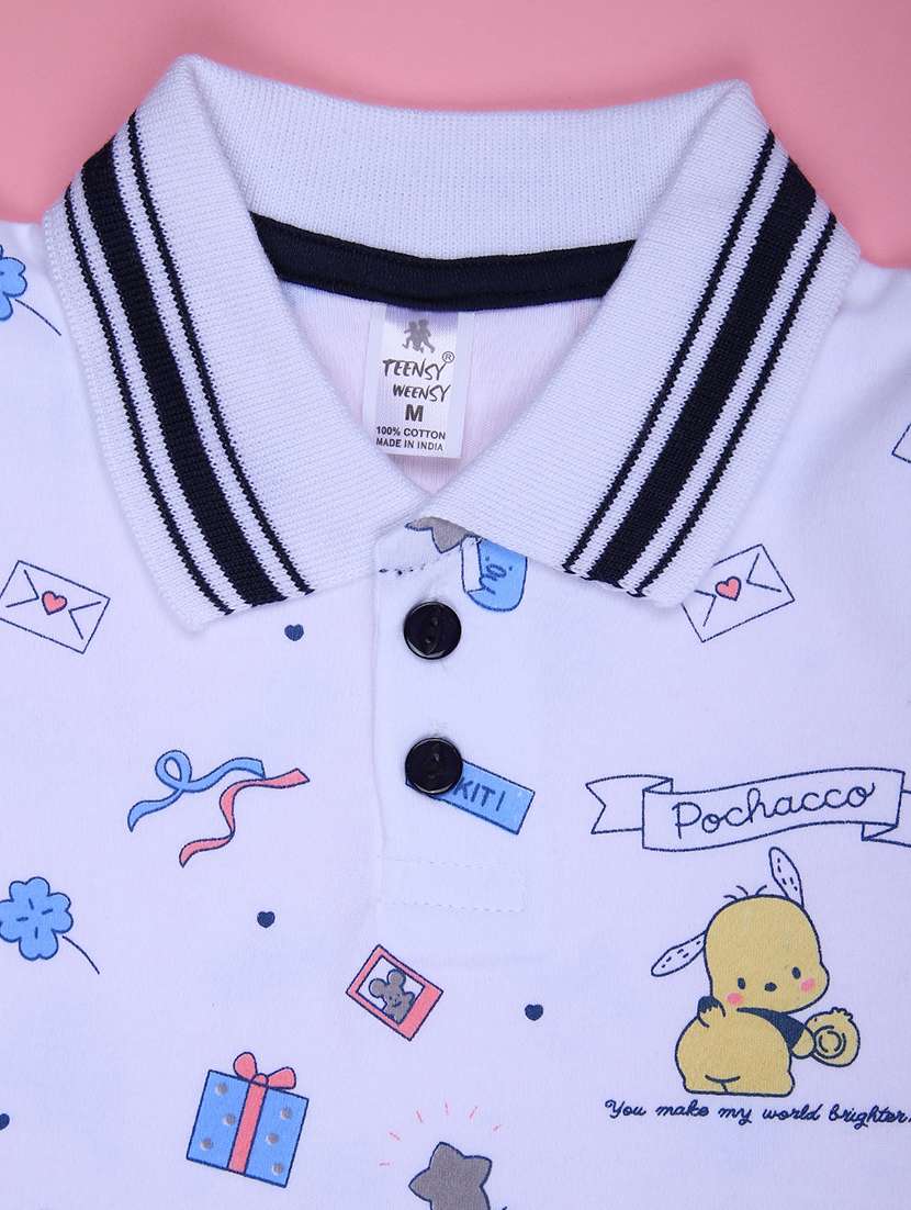 boys printed t-shirt & shorts twin set - 21943786 - Standard Image - 3