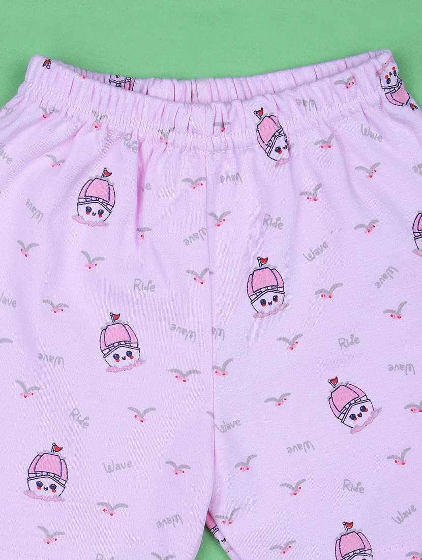 boys printed t-shirt & shorts twin set - 21943789 - Standard Image - 5