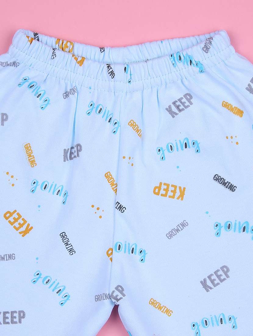 boys printed t-shirt & shorts twin set - 21943795 - Standard Image - 5