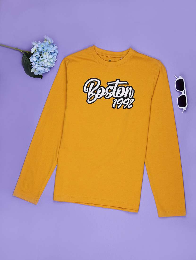 boys chest print long sleeve t-shirt