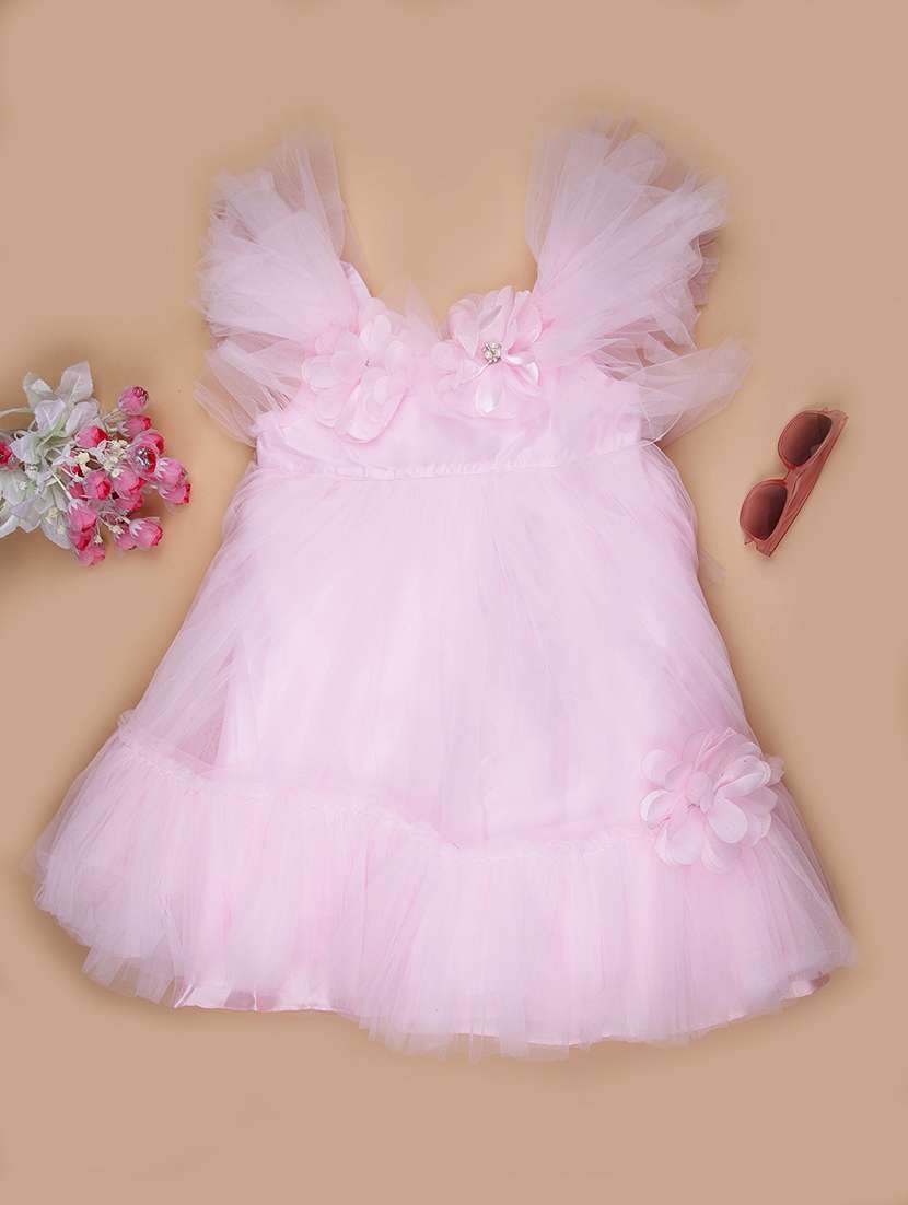 kids solid square neck frock - 21943875 -  Zoom Image - 0