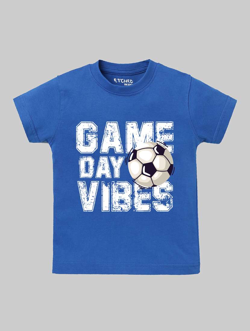 boys printed t-shirt & shorts casual wear set