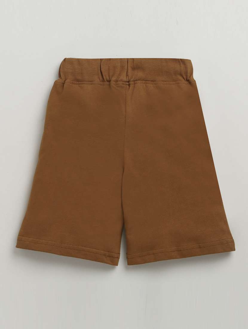 boys printed t-shirt & shorts casual wear set - 21944169 -  Standard Image - 3