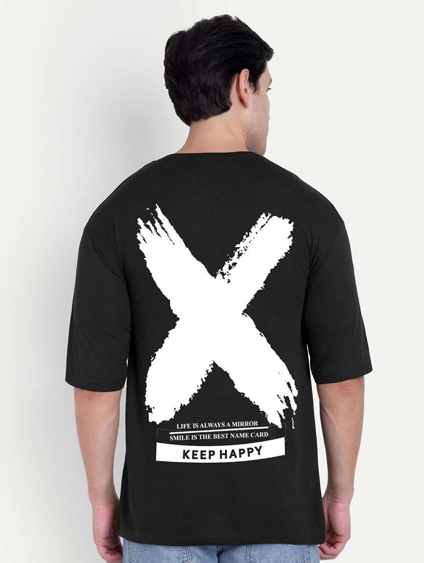 men black short sleeve oversized t-shirt