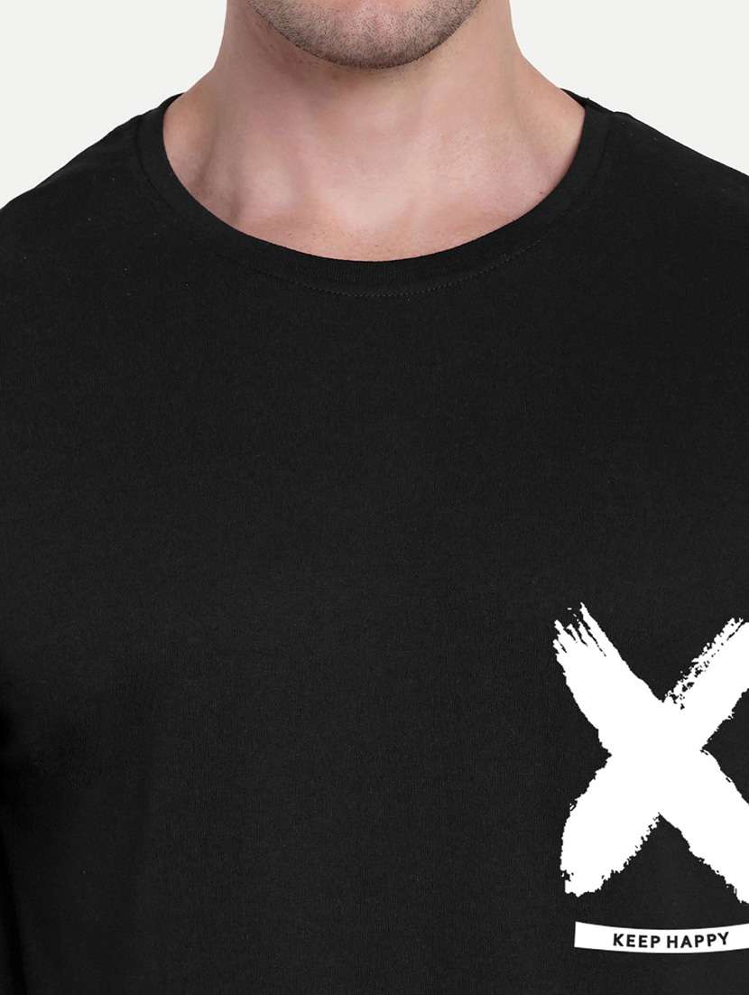 men black short sleeve oversized t-shirt - 21944425 -  Standard Image - 3