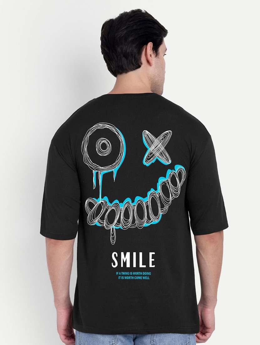 men black short sleeve oversized t-shirt