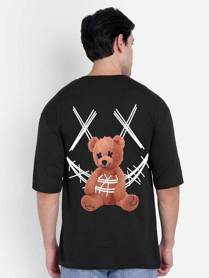 men black short sleeve oversized t-shirt