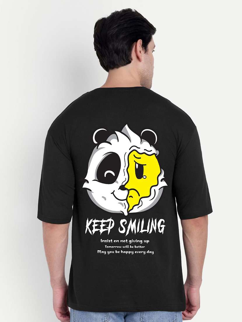 men black short sleeve oversized t-shirt