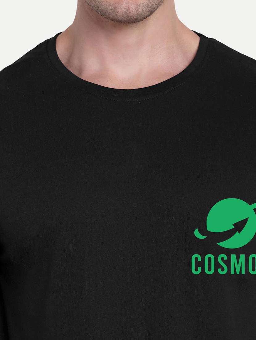 men black short sleeve oversized t-shirt - 21944430 - Standard Image - 3
