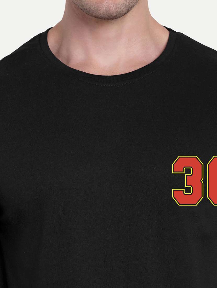 men black short sleeve oversized t-shirt - 21944432 - Standard Image - 3
