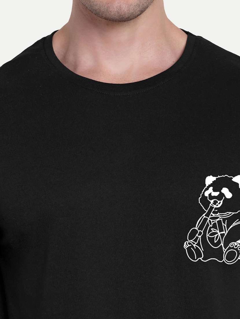 men black short sleeve oversized t-shirt - 21944439 -  Standard Image - 3