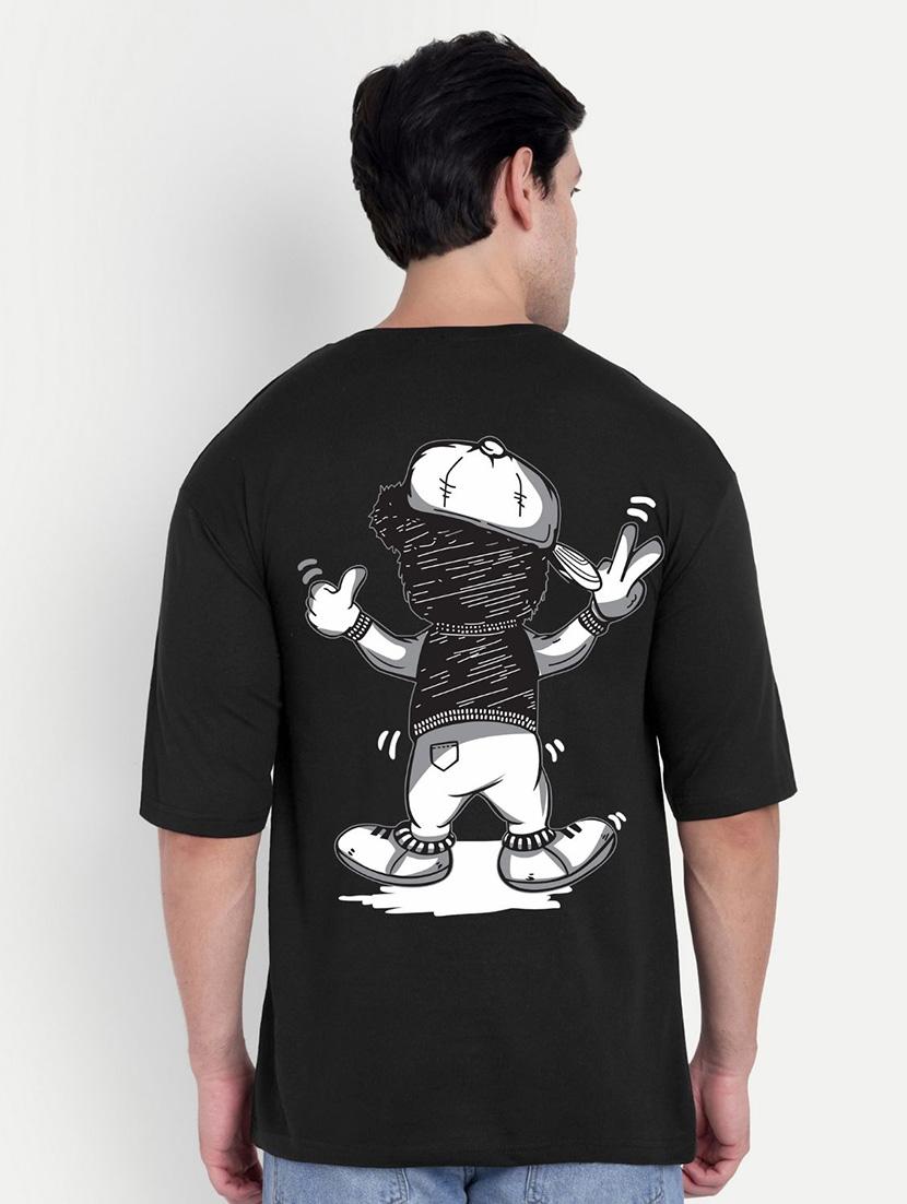 men black short sleeve oversized t-shirt
