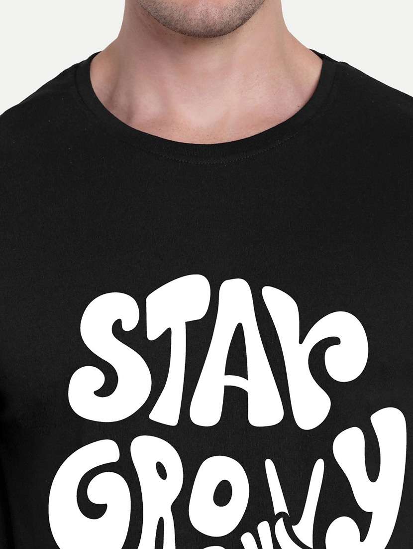 men black short sleeve oversized t-shirt - 21944449 -  Standard Image - 3