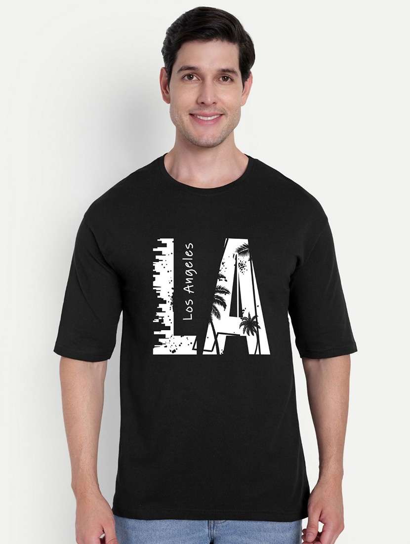 men black short sleeve oversized t-shirt