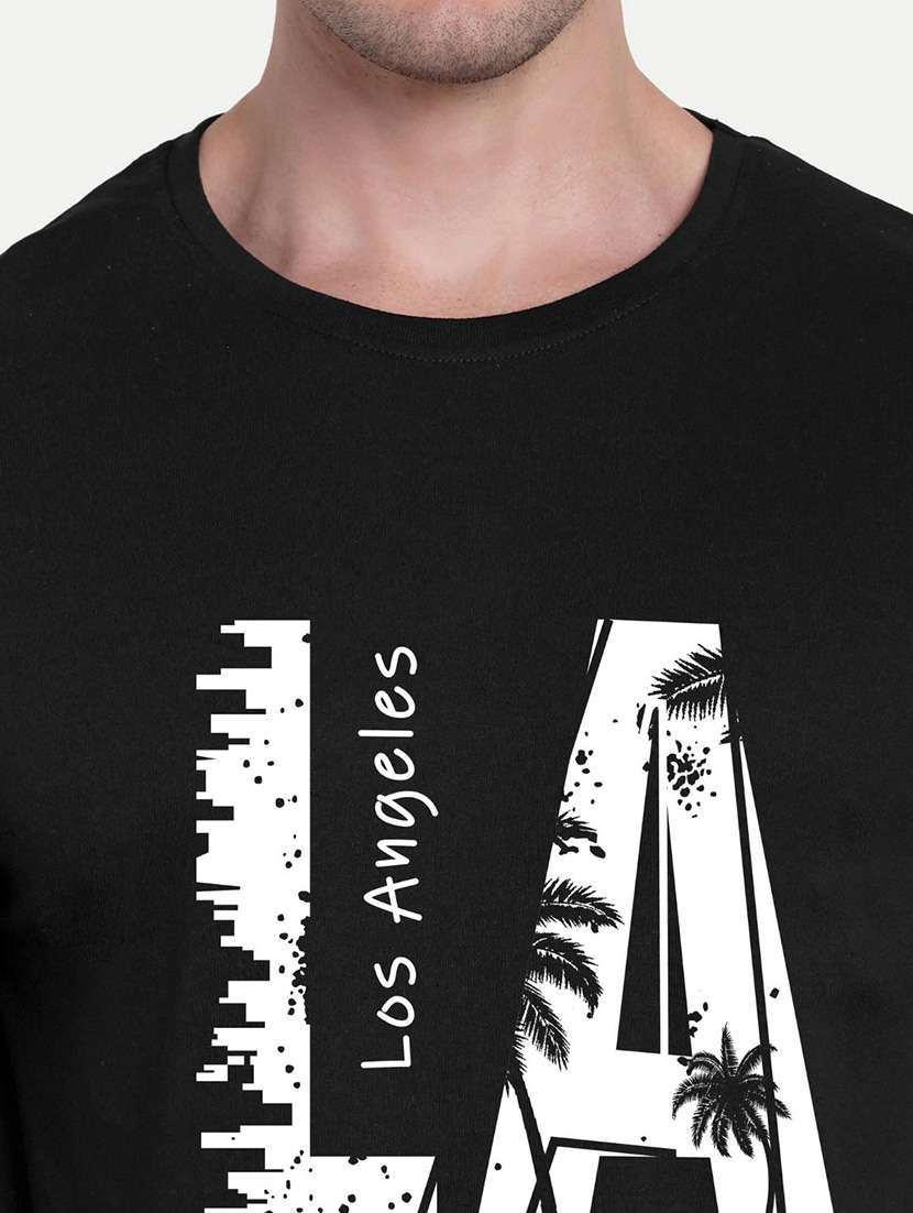 men black short sleeve oversized t-shirt - 21944450 -  Standard Image - 3