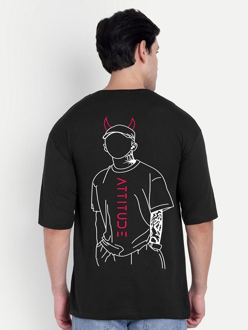 men black short sleeve oversized t-shirt