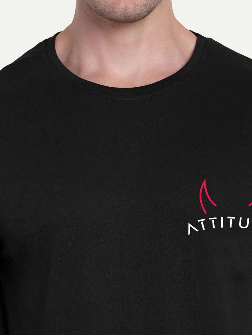 men black short sleeve oversized t-shirt - 21944455 - Standard Image - 3