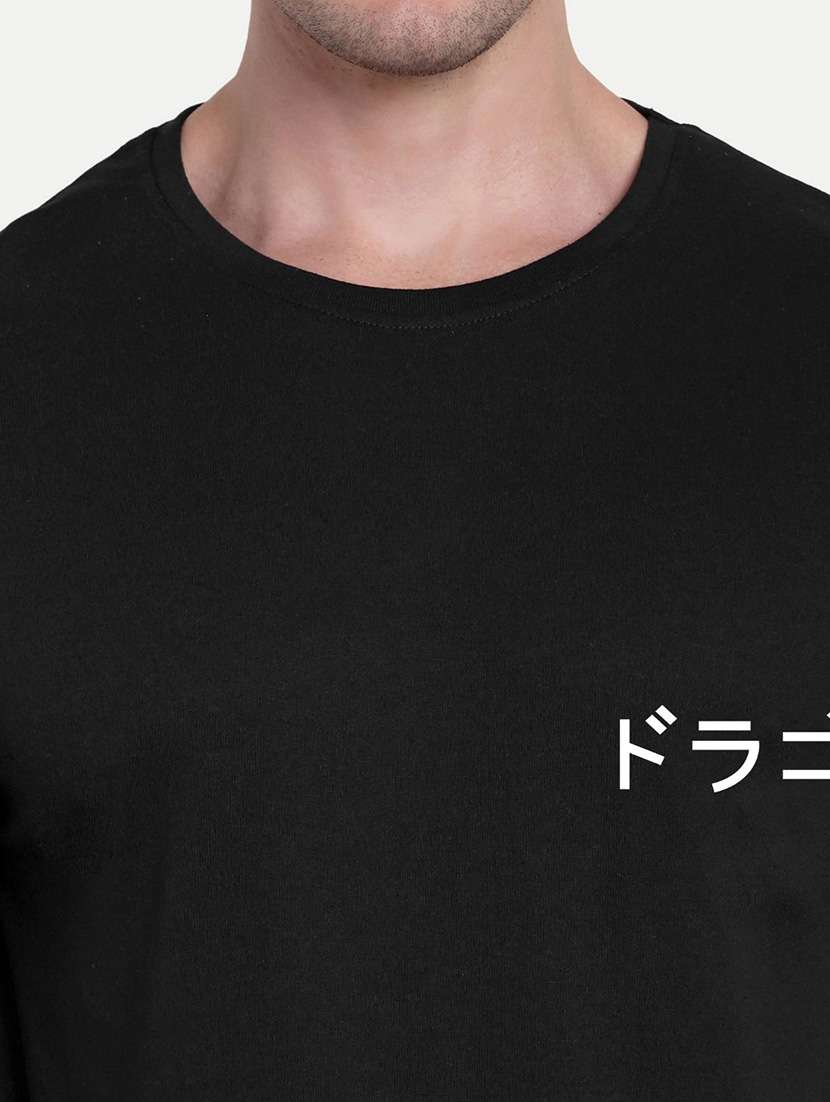 men black short sleeve oversized t-shirt - 21944459 - Standard Image - 3
