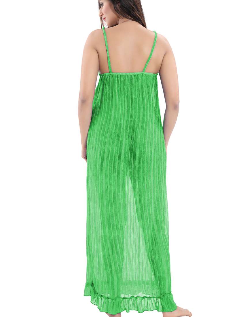 women lace detail sheer maxi legth babydoll  - 21944474 -  Standard Image - 3