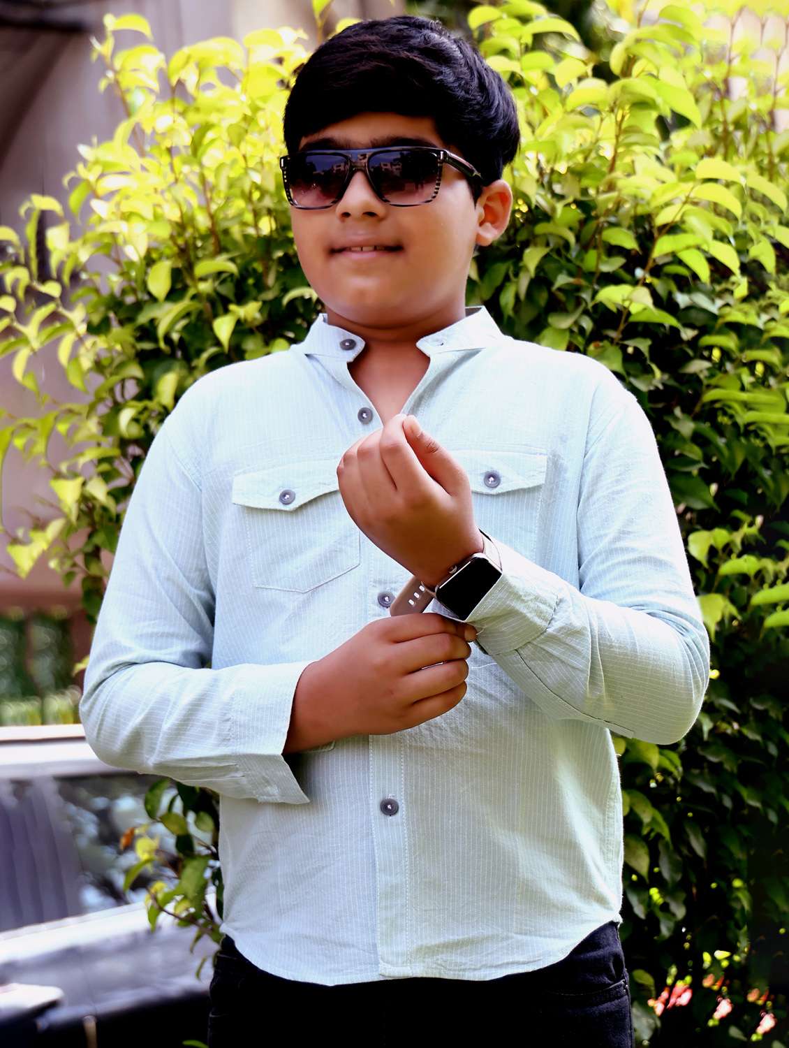 boys striped long sleeve casual shirt - 21944730 -  Standard Image - 3