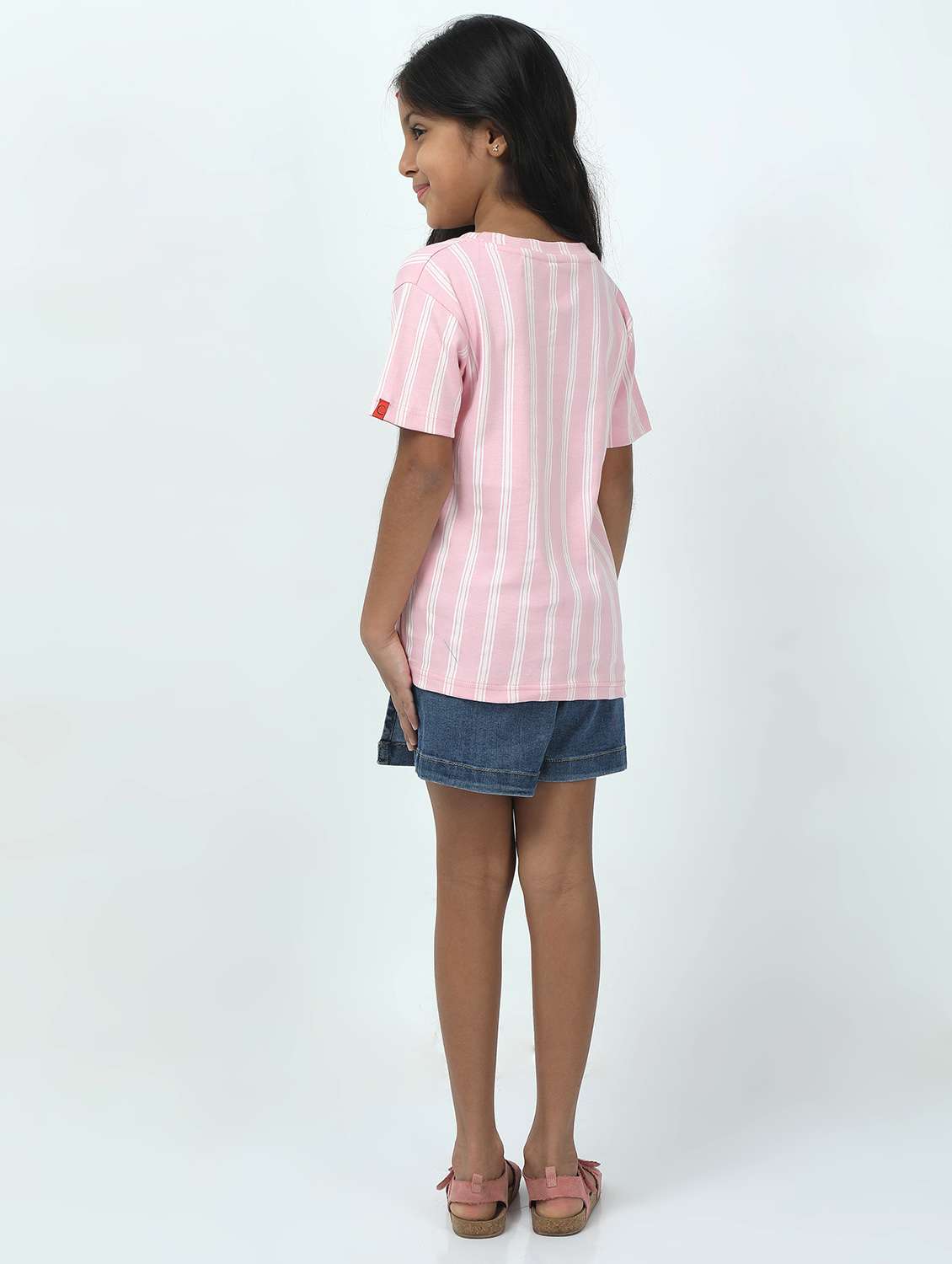 girls striped short sleeve skirt top set - 21944778 -  Standard Image - 5